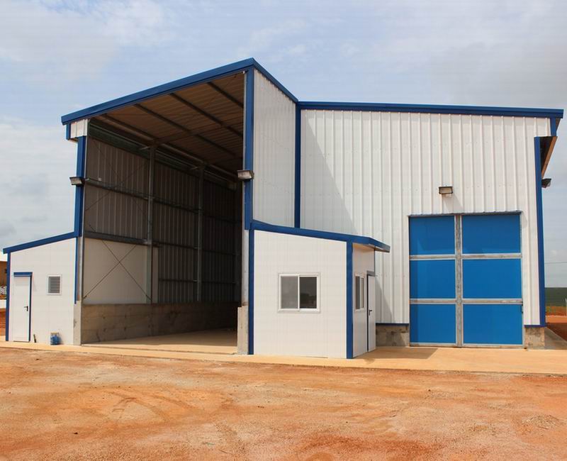 Steel structure building for Feed Mill In Angola