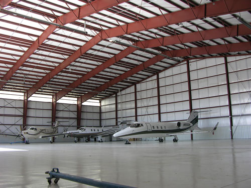 Steel structure hangar maintenance warehouse