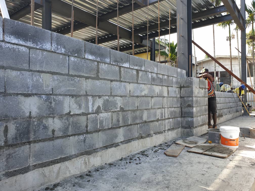 Papua New Guinea store made by prefabricated steel structure