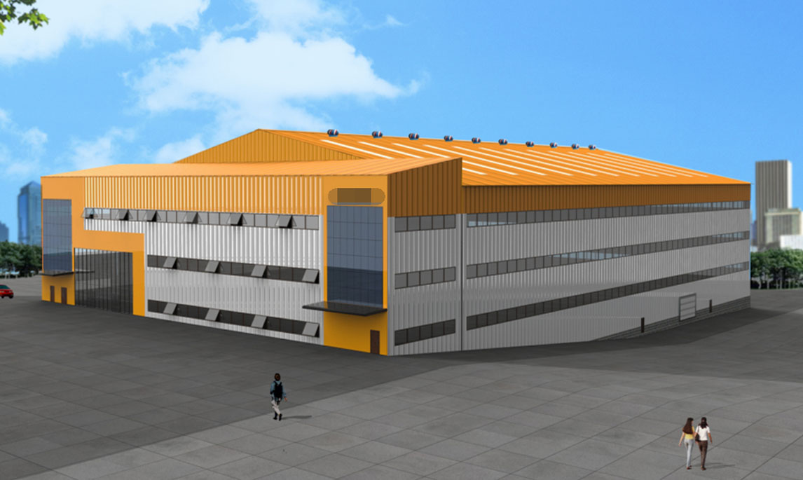 Prefabricated Steel Structure Industrial Plant For Workshop 