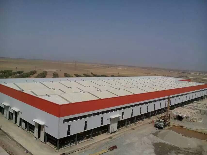 Multi-span Steel Structure Workshop In Algeria