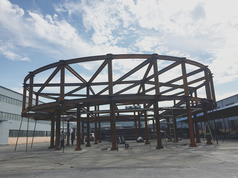 Architecture Commercial Steel Structure Showroom Building