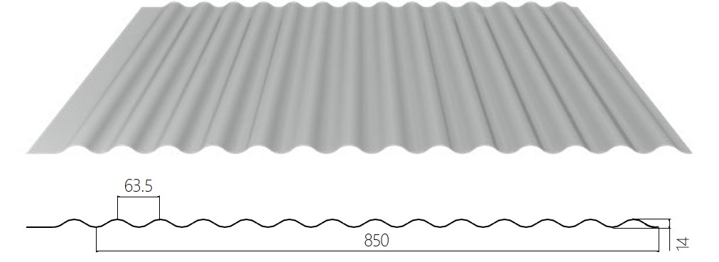 YX14-63.5-850( ARC)type