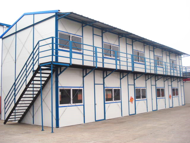 Prefabricated two floors sandwich panel house