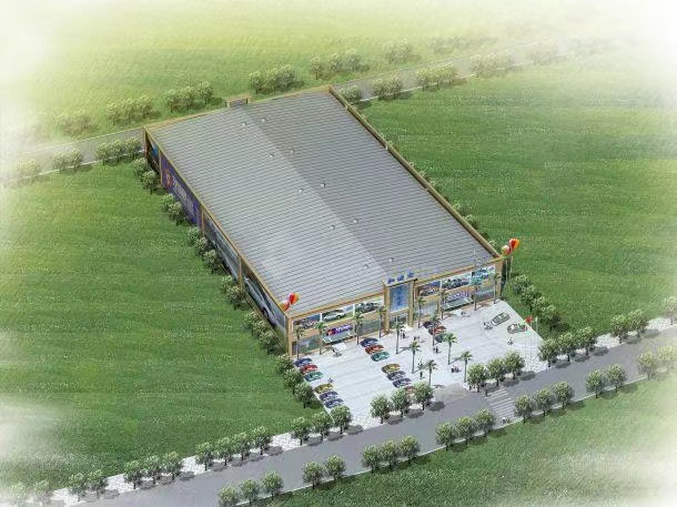 Prefabricated house Steel Structure Supermarket